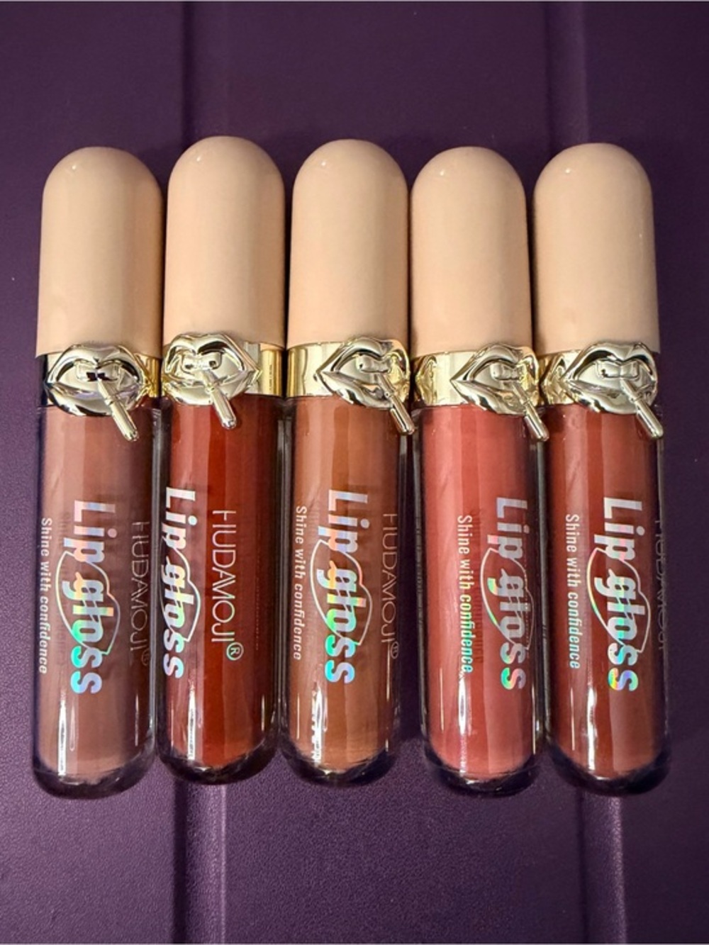 Lip Gloss Collection — Nude & Rose Assortment